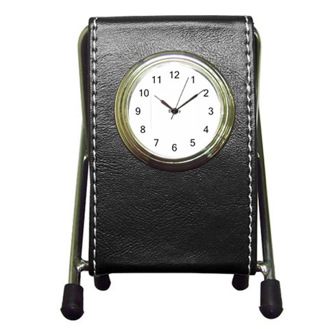 Pen Holder Desk Clock from ArtsNow.com Front