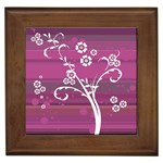 purplebg Framed Tile