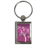 purplebg Key Chain (Rectangle)