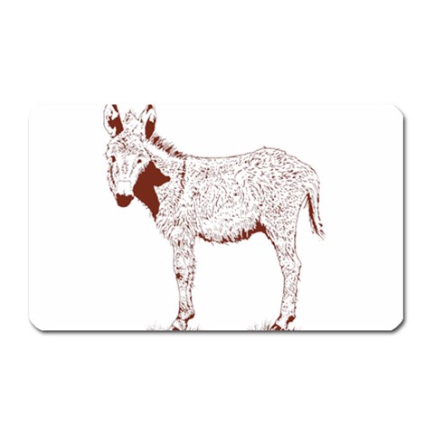 Donkey foal Magnet (Rectangular) from ArtsNow.com Front