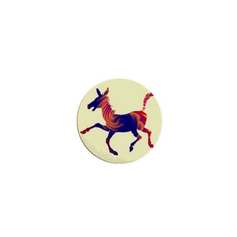 Funny Donkey 1  Mini Button from ArtsNow.com Front