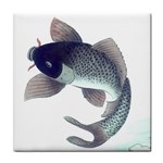 Chinese painting fish ceramic wall tile / Tile Coaster / Tile trivet