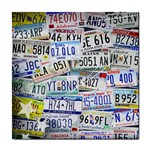 Number plates ceramic wall tile / Tile Coaster / Tile trivet