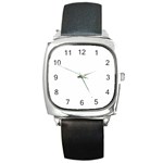 polka dots Flapper Square Metal Watch