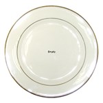 polka dots Flapper Porcelain Plate