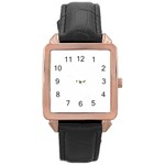 polka dots Flapper Rose Gold Leather Watch 