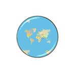 globe Map Hat Clip Ball Marker