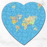 globe Map Jigsaw Puzzle (Heart)