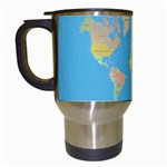 globe Map Travel Mug (White)