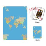 globe Map Playing Cards Single Design