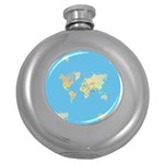 globe Map Hip Flask (5 oz)