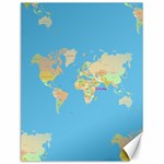 globe Map Canvas 12  x 16 