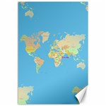 globe Map Canvas 12  x 18 