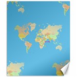 globe Map Canvas 20  x 24 