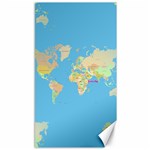 globe Map Canvas 40  x 72 