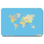 globe Map Large Doormat