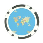 globe Map Poker Chip Card Guard