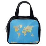 globe Map Classic Handbag (One Side)