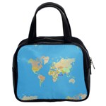 globe Map Classic Handbag (Two Sides)