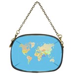 globe Map Chain Purse (One Side)