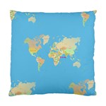 globe Map Standard Cushion Case (One Side)