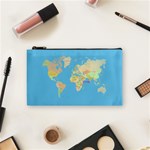 globe Map Cosmetic Bag (Small)