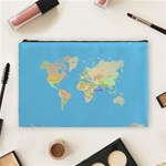 globe Map Cosmetic Bag (Large)