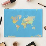 globe Map Cosmetic Bag (XL)