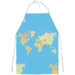 globe Map Full Print Apron