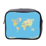 globe Map Mini Toiletries Bag (Two Sides)