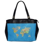 globe Map Oversize Office Handbag