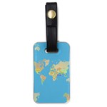 globe Map Luggage Tag (one side)