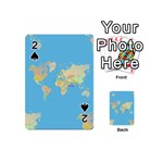 globe Map Playing Cards 54 (Mini)