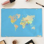 globe Map Cosmetic Bag (XXL)