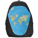 globe Map Backpack Bag