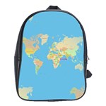 globe Map School Bag (XL)