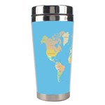 globe Map Stainless Steel Travel Tumbler