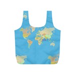 globe Map Full Print Recycle Bag (S)