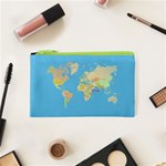 globe Map Cosmetic Bag (XS)