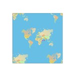 globe Map Satin Bandana Scarf