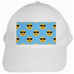 sunglasses Emoji White Cap