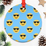 sunglasses Emoji Ornament (Round)