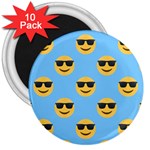 sunglasses Emoji 3  Magnet (10 pack)