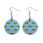 sunglasses Emoji 1  Button Earrings