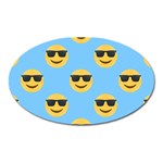 sunglasses Emoji Magnet (Oval)