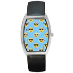 sunglasses Emoji Barrel Style Metal Watch