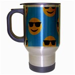 sunglasses Emoji Travel Mug (Silver Gray)