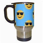 sunglasses Emoji Travel Mug (White)