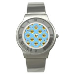 sunglasses Emoji Stainless Steel Watch