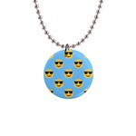 sunglasses Emoji 1  Button Necklace